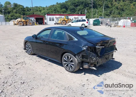 2022 Honda Civic Ex z USA, uszkodzony, nr VIN 2HGFE1F70NH317612
